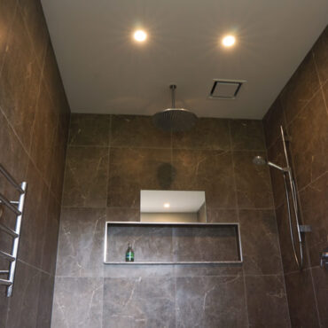 Rain head wet room shower renovation west auckland